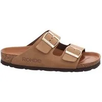 Rohde SUNNYS N°12 Pantolette Sommerschuh, Hausschuh mit zwei Schnallenverschlüsse
