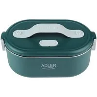 Adler Elektrische Lunchbox AD 4505, Elektrische Brotdose, Speisewärmer, Warmhaltebehälter, Edelstahl, grün