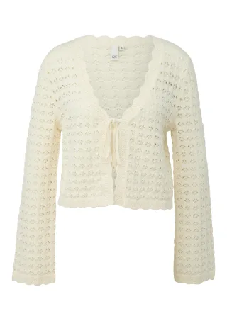 qs - Strickjacke creme - Gr. - M