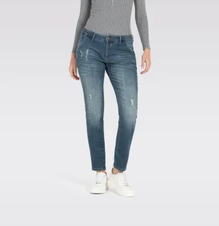 MAC - MAC JEANS - MONTANA, Auth. comfort vintage denim blau - Gr. - 40
