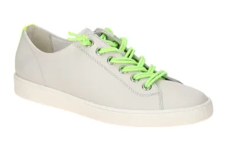 Paul Green Damen Sneaker 5452-02 Grau Milk/Yellow Super Soft Fu?bett Gummisohle