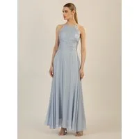 Apart Abendkleid aus besticktem Mesh mit farblich Perlen und Chiffon