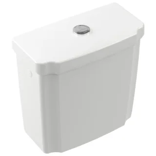 Villeroy und Boch Hommage Spülkasten 772111R1 Innengarnitur verchromt, weiß C-plus, mit Duo-Spartaste
