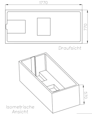 Neuesbad Wannenträger für Kaldewei Puro Next Combi AM400 NB2034