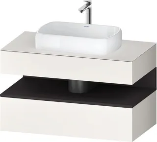 Duravit Qatego Konsolenwaschtischunterbau wandhängend Weiß Supermatt 1000x550x600 mm - QA47310808400 QA4731080840000