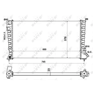 NRF Motork?hler Citroen Peugeot 58189A