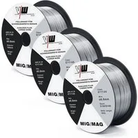 VECTOR WELDING Schweißdraht MIG MAG Fülldraht E71T-GS, 0,8 / 1 kg / 3 X D100 Rolle NoGas