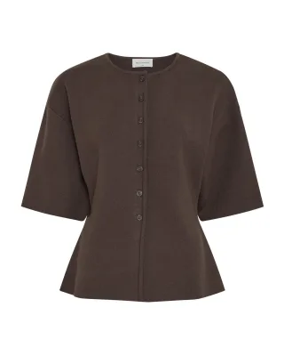 msch copenhagen - Kurzarm-Cardigan - MSCHMirielle braun - Gr. - M