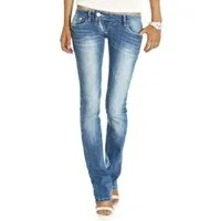 be styled Low-rise-Jeans ultra niedrige Damen Hüftjeans, gerade Hosen j99a