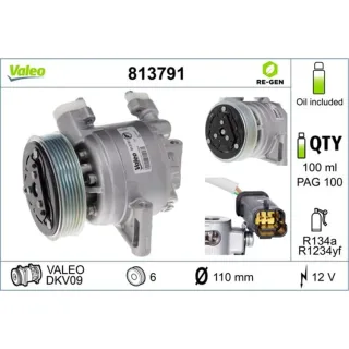 Valeo Klimakompressor Citroen C1 Peugeot 108 Toyota Aygo 813791