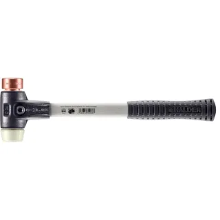HALDER SIMPLEX - Schonhammer mit verstärktem TE-Gehäuse und Fiberglasstiel, Kupfer / Nylon - 3748.030