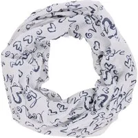 MIRROSI Loop Damen Schal mit Love Herz Muster Weich aus 100% Baumwolle, (ca. 160x44cm Zweimal um den Hals wickelbar, Loop-S), Damen Halstuch Stola ideal für Frühling,Sommer, Herbst
