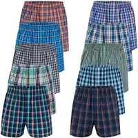 City Life Boxershorts Herren Unterhosen Baumwolle Webboxer (10er Pack) Sparpack S - 4XL (1-St)