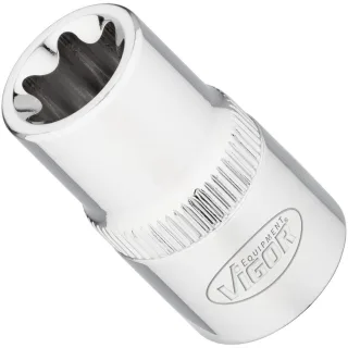 VIGOR T Steckschlüsseleinsatz - 1/2 Zoll (12,5 mm) Vierkant - V2734N