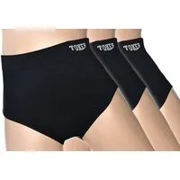 Toker Collection® Taillenslip Damenslip *Toker* Seamless ohne Nähte super elastisch und weich (Packung, 3er Pack) mit Toker Logo am Wäschebund