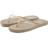 LSCN by LASCANA Flip-Flops, Badelatsche, Badeschuhe, Sandale, Pantolette, Badeschlappe Badezehentrenner NEU Zehentrenner, Sommerschuhe in modischer Karree-Form VEGAN