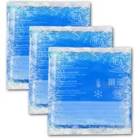 IEA Medical Kalt-Warm-Kompresse Kalt-Warm Gelkompresse – wiederverwendbar, für Gefrierfach/Mikrowelle, Komplettset 3-tlg., 13x14 cm, Gel-Kühlpad, Kühlpack: Kalt/Warm für Alltag & Verletzungen