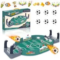 FOUORTUNATE-BEE Spielball Interaktives Tischfußball Spiel für Kinder mit 6 Bällen (Mini Tischfußball Set für Jungen – Familienspiel als Geschenk)