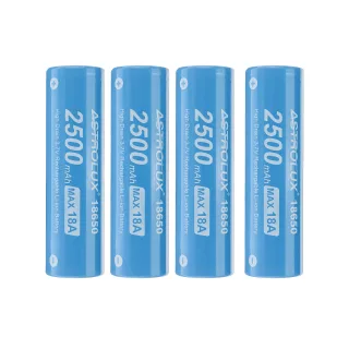 4Pcs Astrolux® E1825 18A 2500mAh 3.7V 18650 Li-ion Battery Unprotected High Drain Rechargeable Lithium Power Cell For As