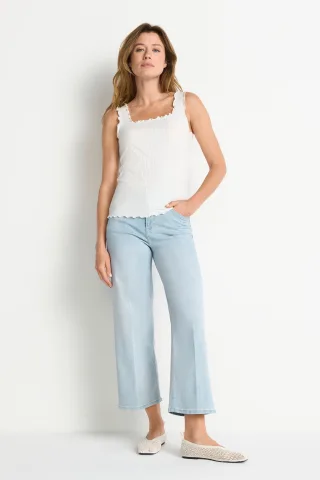 Rich & Royal - O Frill Top white - Gr. - XS