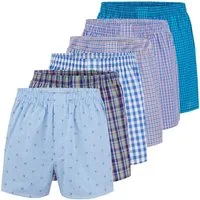 City Life Boxershorts Herren Unterhosen Baumwolle Webboxer (6er Pack) Sparpack S - 4XL (1-St)