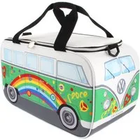 VW Collection by BRISA Kühltasche Volkswagen Thermotasche im T1 Bulli Bus Design, 25 l, isolierte Picknick-Tasche, 25L