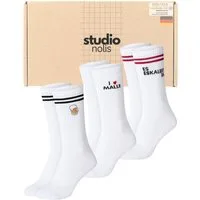 Studio Nolis Tennissocken Malle - Socken Mallorca Party - Damen & Herren (Set, 3-Paar) Baumwolle