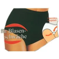 Inkontinenzslip Damenslip Taillenslip mit Hygieneeinlage Lieferbare schwarz (1-St)
