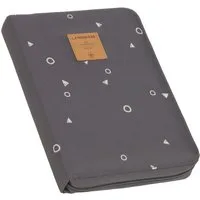 LÄSSIG Mutterpass-Hülle Casual, Document Pouch, Universe Anthracite, mit Reißverschluss, PETA-approved vegan