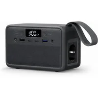 Goldstern-Tech Powerstation 89,6 Wh LiFePO4-Akku Tragbarer Stromspeicher (12 V), 200 W Spitzenleistung, 2x USB-C, LED-Licht