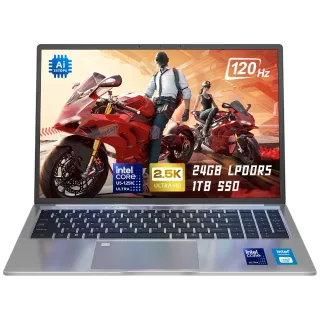 Ninkear N16 Pro Laptop 120Hz 2.5K 16 Inch Intel Core Ultra 5 125H/i7-12700H 14 Cores 18 Threads 16GB DDR4/24GB LPDDR5 1T