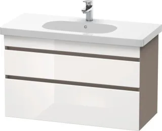 Duravit DuraStyle Waschtischunterbau wandhängend Weiß & Basalt Hochglanz & Matt 1000x453x610 mm - DS DS648502243