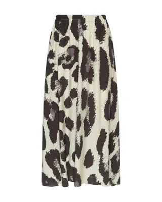 msch copenhagen - MSCHKaralie Jusia HW Skirt AOP Licorice Leo - Gr. - M