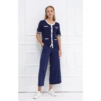 Passioni Strickhose mit Ecru-Streifen