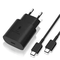 Shopbrothers Schnellladegerät 25W USB C für Samsung Galaxy S23 S22 S21 S20 Ultra USB-Ladegerät (2,70 mA, Set, 1 Stück, inkl. 1m / 2m Ladekabel)