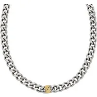 Emporio Armani Kette ohne Anhänger Schmuck Geschenk Edelstahl Bicolor
