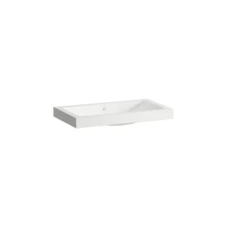 Laufen CLASSICS Waschtisch-Schale H512CL70001091 800x455x111 mm, ohne Armaturenbank, ohne Hahnloch, mit Überlauf, weiß