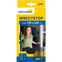 SCHELLENBERG Insektenschutz-Vorhang Fliegengitter für Balkontüren und Terrassentüren, (Set, 1-St), ohne bohren, 140 x 240 cm in weiß und anthrazit