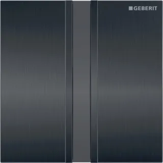Geberit Urinal-Steuerung mit elektronischer Spülauslösung Netz, Typ 50: Chrom gebürstet / schwarz, 1 116026QD1