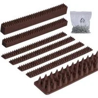 relaxdays Taubenspikes Vogelabwehr Spikes Kunststoff, 4x49x2 cm, 20-St., 20er Set, 20er Pack