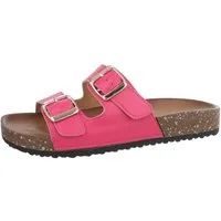 Ital-Design Damen Mules Freizeit Pantolette (85744236) Flach Pantoletten in Pink