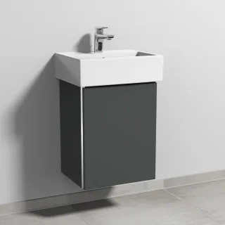 Sanipa 3way Waschtischunterbau zu Duravit Vero Air Waschtisch mit 1 Tür, Anthrazit-Matt BR43022