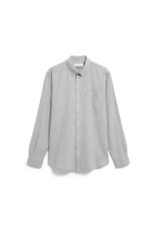 Armedangels - ARAAMO FLANNEL SHIRT silver melange - Gr. - XL