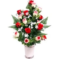 Kunstpflanze Rosen Rosen, I.GE.A., Höhe 65 cm