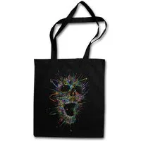 Urban Backwoods Beuteltasche Screaming Skull II Stofftasche Schreiender Schädel Dead Totenschädel (1-tlg), Totenkopf Tattoo Art Rockabilly