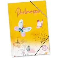 itenga Organisationsmappe itenga Postmappe A4 PP Motiv SCHMETTERLING Aquarell aus langlebigem Ku