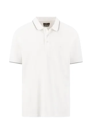FYNCH-HATTON - Polo, 2 ply, solid pique tipping white - Gr. - XL