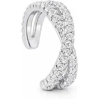 Impala Ohrklemme Earcuff aus 925 Silber mit Zirkonia – Handgefertigt, Geburtstag, Damenschmuck, mit Zirkonia