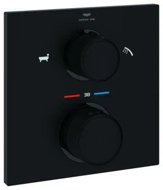 GROHE Thermostatbatterie Allure 19446_2, FMS für Rapido SmartBox phantom black, 19446KF2 19446KF2