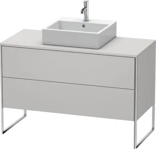 Duravit XSquare Konsolenwaschtischunterbau bodenstehend Nordic Weiß Seidenmatt 1200x548x778 mm - XS4 XS492203939